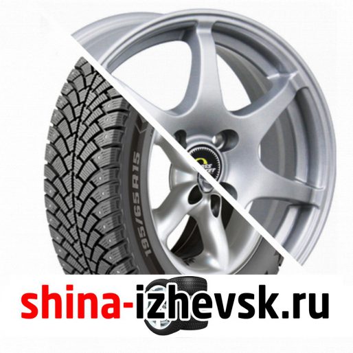 Колесо в сборе BF Goodrich G Force Stud 215/65 R16 Q 102 + CrossStreet CR15 6.5xR16 5×112 ET46 DIA57.1 Серебристый в Ижевске